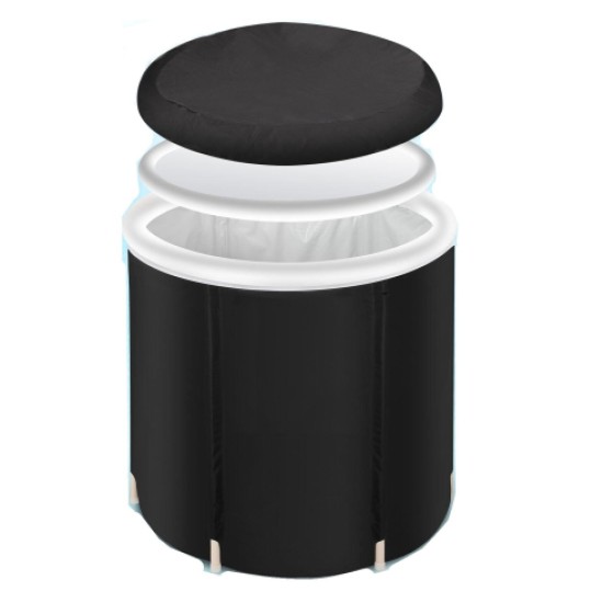 ポータブルアイスバス | 冷水療法用 | 蓋付き | 逆転可能な浸漬プール